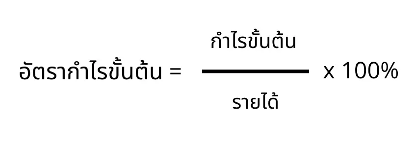 สูตรคำนวณอัตรากำไรขั้นต้น